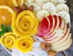 芒果创意水果拼盘图片,这样吃芒果又会爱上