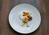 儿童水果拼盘图片及做法,与孩子一起玩耍