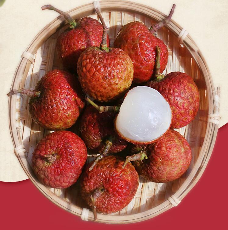 妃子笑荔枝图片大全,白糖罂桂味荔枝