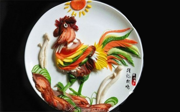 中国风创意水果拼盘图片,看到最后一个水果拼盘被惊艳到